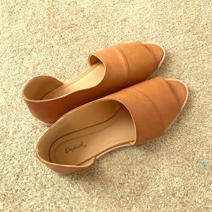 Cognac brown sandals size 10- Brand New